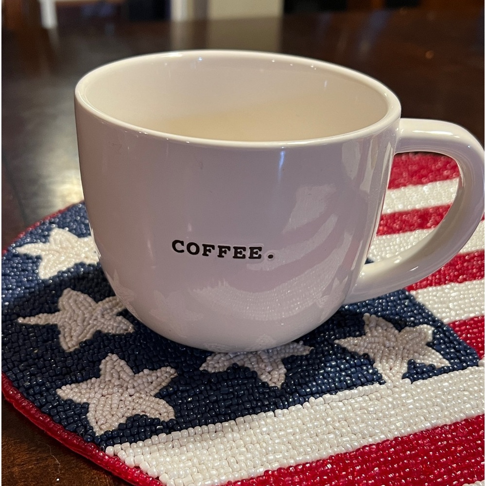 Rae Dunn COFFEE Coffee Mug Cup Typewriter Font Artisan Collection by Magenta